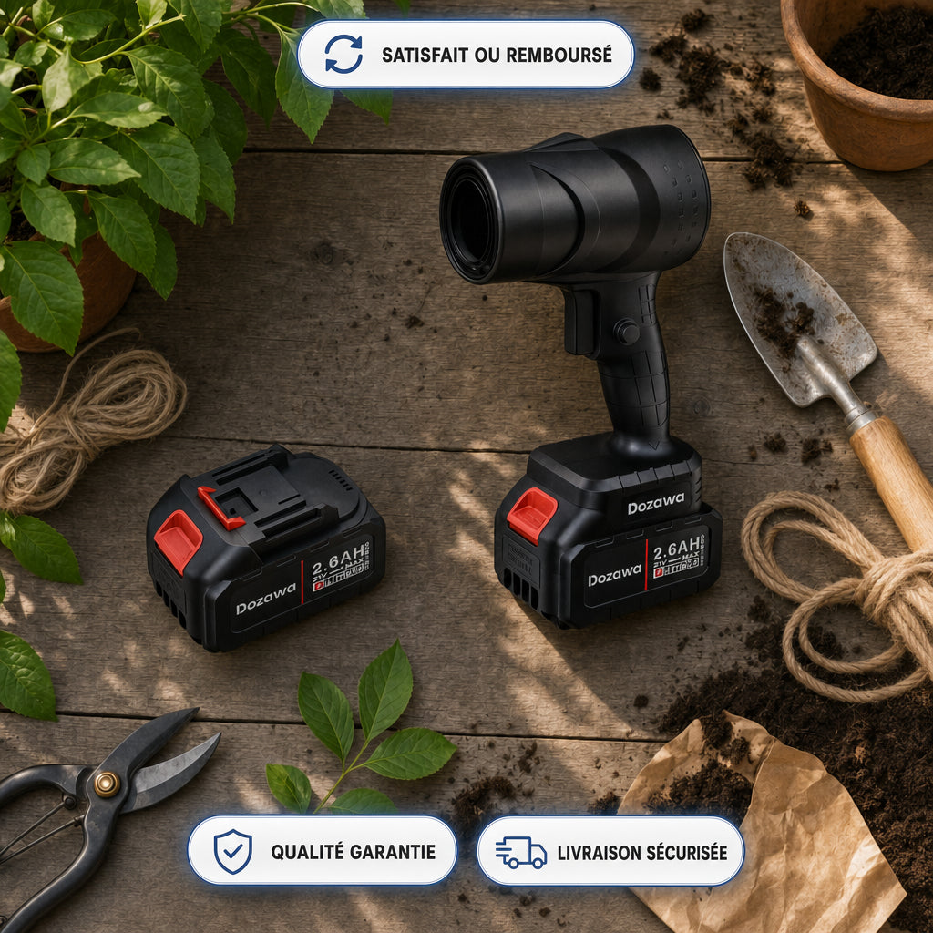 Souffleur Sans Fil Aëria™ — Nettoyage Rapide Voiture, Jardin & Garage